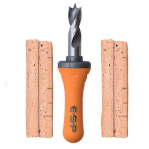 ESP Taladro 8mm es una herramienta de precisión diseñada para pescadores que buscan ajustar la flotabilidad de sus cebos con total control.