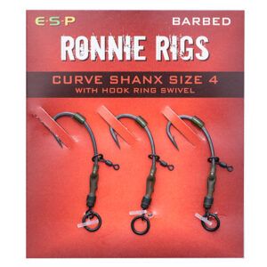El ESP Ronnie Rigs Curve Shanx Nº4 profesional preatado, diseñado para ofrecer una presentación pop-up perfecta y un enganche extremadamente eficaz.