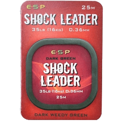 ESP Shock Leader Dark Green 35lb16kg 0.36mm 25m - Imagen 3