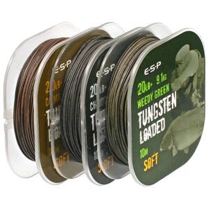 ESP Tungsten Loaded Coated Braid Soft 20lb 9.1kg Camo Brown