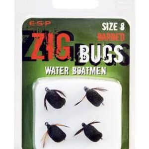 ESP Zig Bug Water Boatmen Barbed han sido diseñados para imitar de manera realista las eclosiones de insectos acuáticos que predominan durante la primavera.