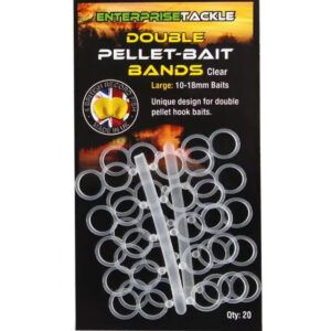 Enterprise Tackle Double Pellet Bait Band Large 10-18mm están diseñadas para ofrecer una solución robusta y versátil que necesitan montar cebos dobles.