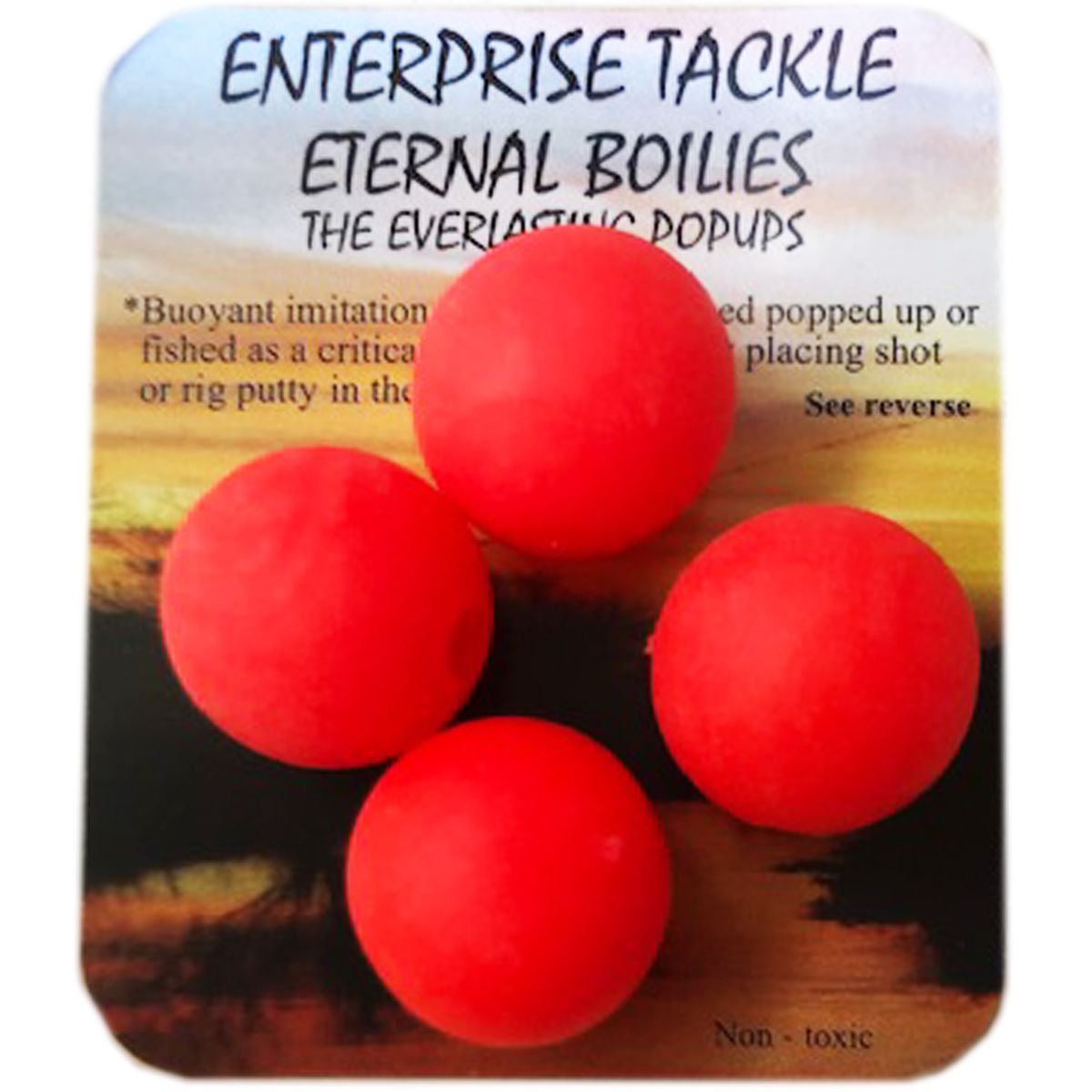 Enterprise Tackle Eternal Boilies Rojo Fluoro 18mm