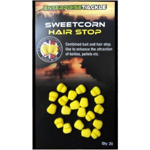Enterprise Tackle Hair Stop Sweetcorn Amarillo: parada de pelo con forma de maíz dulce para fijar de forma realista el cebo.
