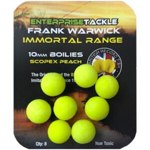 Enterprise Tackle Inmortal Range Boilie desprende un aroma dulce y afrutado que resulta altamente estimulante para las carpas, incluso en aguas frías.