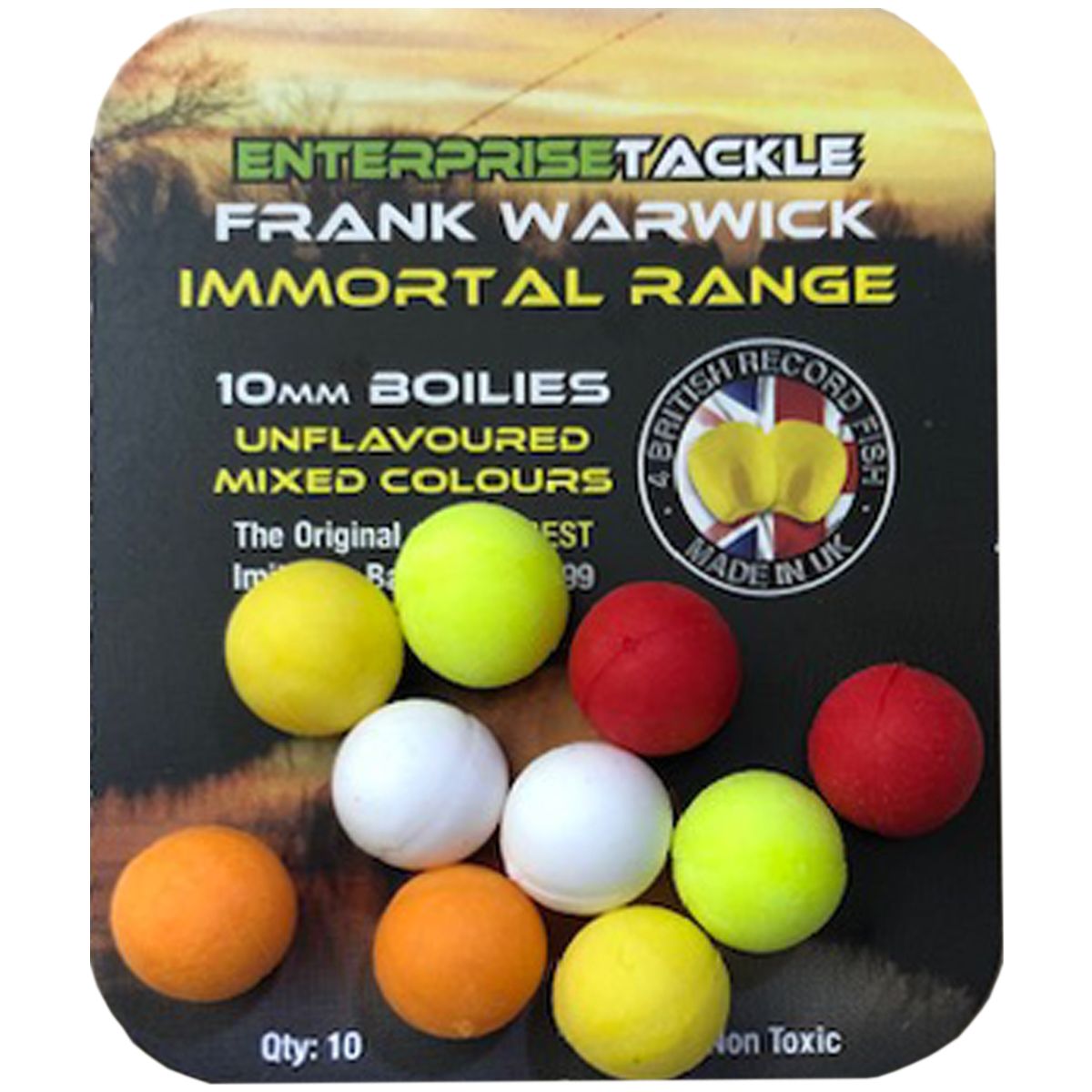 Enterprise Tackle Boilies Mixed Gracias a su mezcla de colores vivos y su alta flotabilidad, son ideales para presentaciones llamativas.