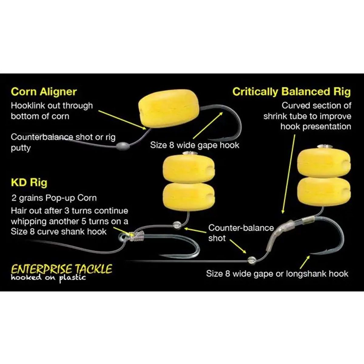 Enterprise Tackle Pop Up Sweetcorn Amarillo - Imagen 3