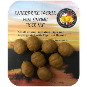 Enterprise Tackle Sinking Tiger Nut: imitación realista de chufa que se hunde como natural. Pack de 5 piezas, resistente y eficaz para carpfishing.