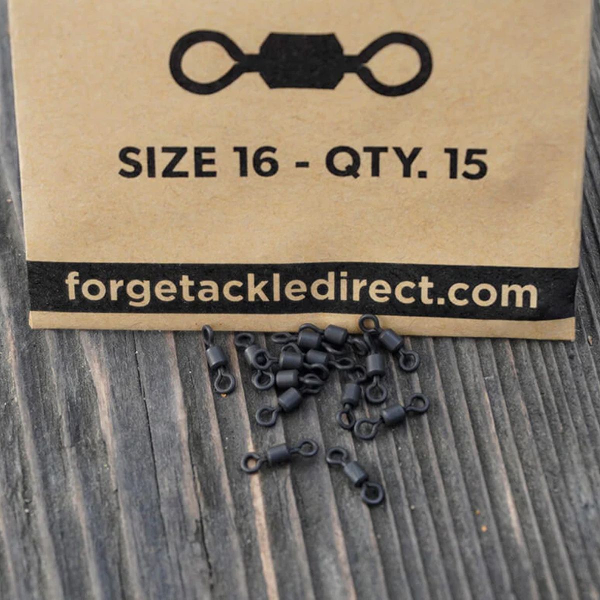Forge Tackle Hookbait Swivel Size 16-15 unidades - Imagen 2