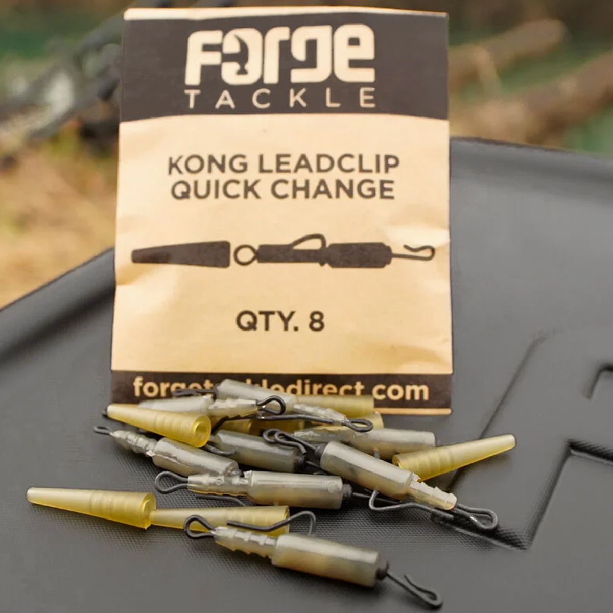El Forge Tackle Kong Leadclip QC Complete esencial para los pescadores de carpfishing que buscan montajes seguros, eficientes y rápidos de montar.