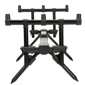 Forge Tackle Mini Trípode 2 Cañas Extremadamente compacto, ligero y versátil, este trípode es ideal para pescadores de entornos urbanos.