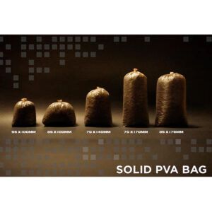 Las Forge Tackle Solid PVA Bag 55x100mm están diseñadas para ofrecer precisión, resistencia y máxima eficacia en presentaciones compactas.