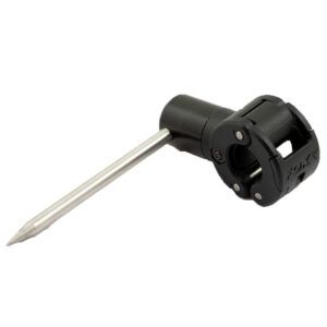 Fox Estabilizador de Picas Negro Su sistema de doble clic permite añadirlo una vez que la pica ya está clavada en el terreno.