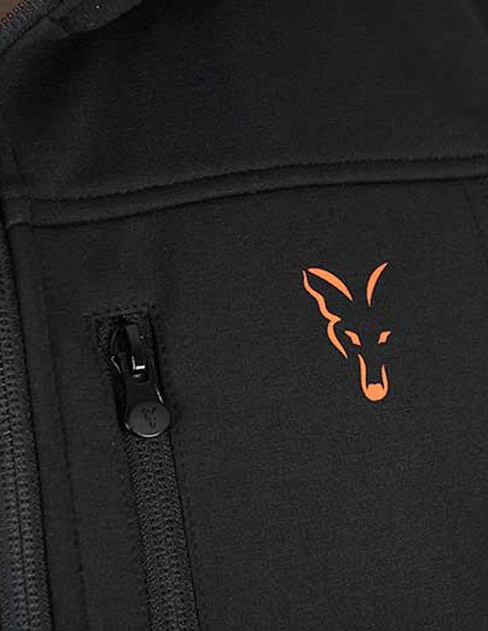 Fox Chaqueta Soft Shell Negro y Naranja-3XL - Imagen 5