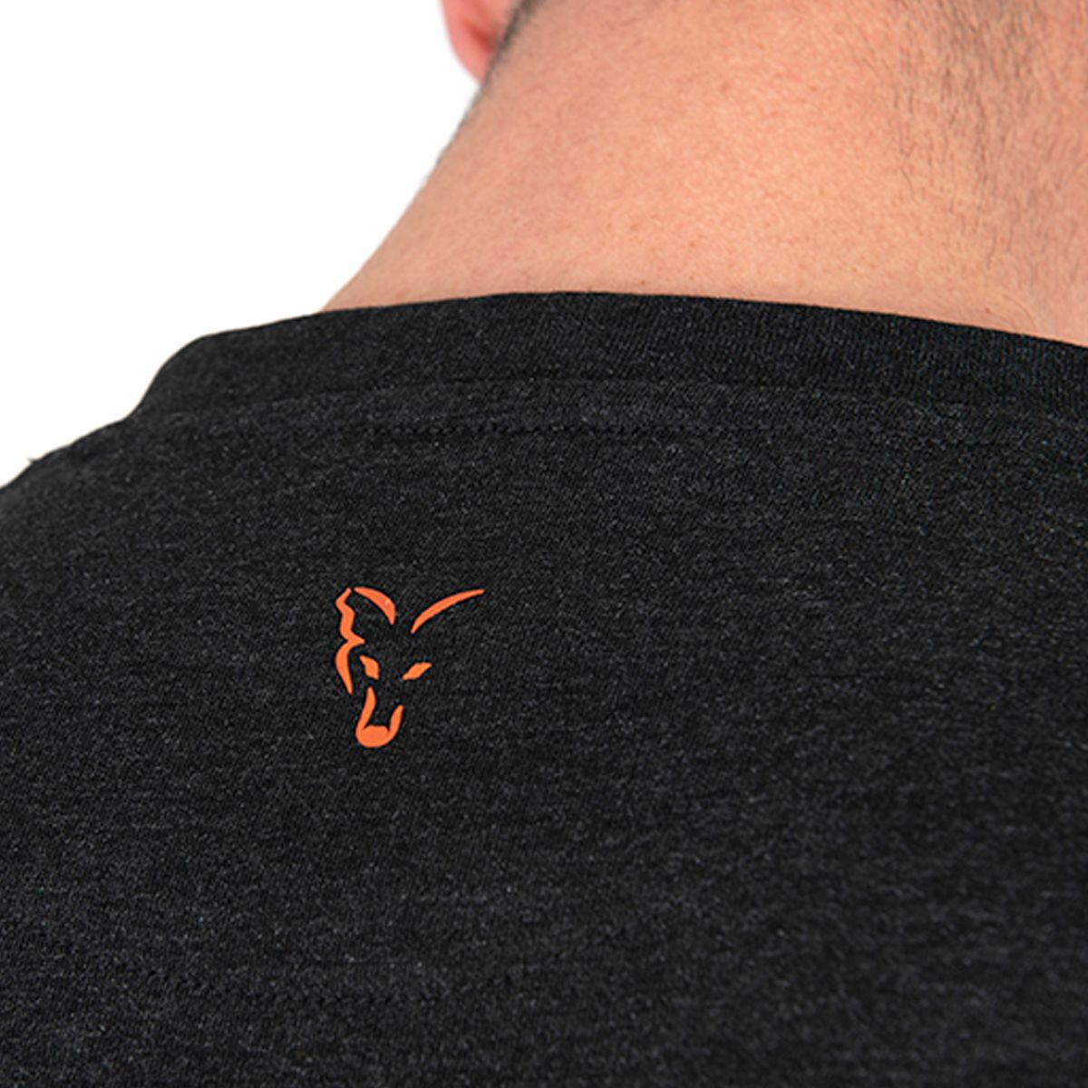 Fox Collection Camiseta Negro y Naranja-M - Imagen 3