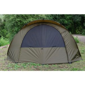 Fox Refugio Bivvy Easy Shelter + rediseñado para ofrecer una mayor comodidad, velocidad de montaje y una mejor ventilación.