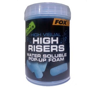 Los Fox Edges High Visual Risers son nuggets de espuma soluble en agua diseñados para mejorar la presentación de tu montaje y evitar enredos.