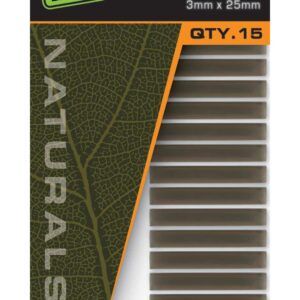 Los Fox Edges Natural Silicone Sleeves son materiales esenciales para cualquier pescador que busque montajes limpios y funcionales.