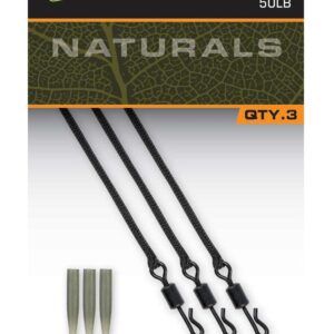 los Fox Edges Naturals Leadcore Leaders 50lb son la solución ideal para pescadores que buscan leaders ya preparados, resistentes y discretos