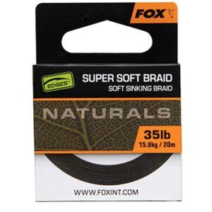 Fox Edges Naturals Soft Braid Hooklength 25lb 11.3kg 20m