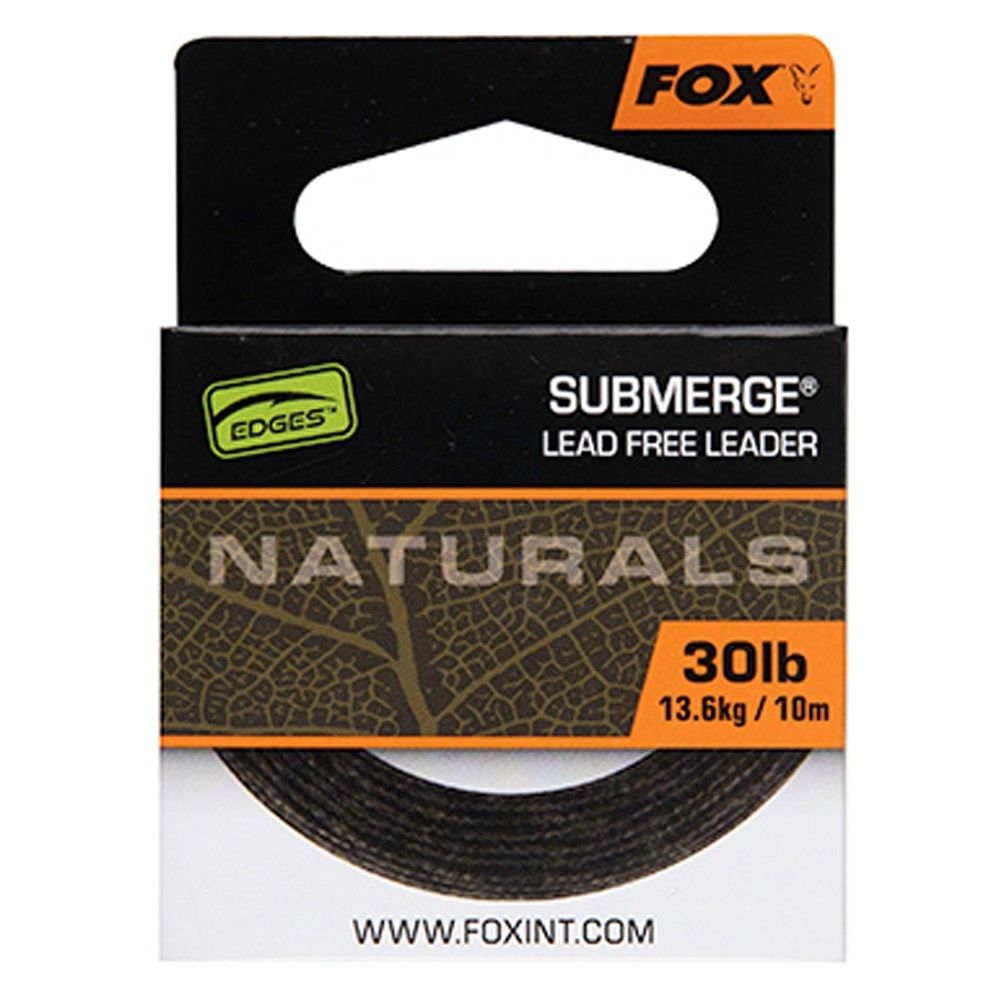 El Fox Edges Naturals Submerge Leader 50lb es un líder sin plomo diseñado para pescadores que buscan discreción, resistencia y un hundimiento excepcional.