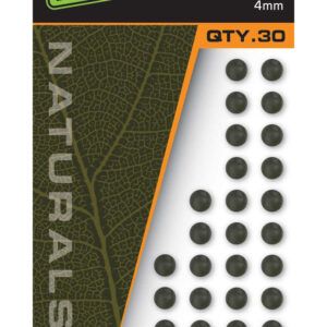 Los Fox Edges Naturals Tapered Bore Beads 4mm diseñados para su uso directo en bajos de línea Leadcore y Submerge, ofreciendo protección y estabilidad.