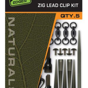 El Fox Naturals Zig Lead Clip Kit diseñado para pescadores que utilizan Zig Rigs, ofreciendo una presentación profesional, discreta y eficiente.