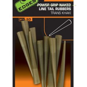 Los Fox Edges Naturals Power Grip Naked Line Tail Rubbers Nº7 están diseñados para pescadores que buscan control total sobre la colocación del plomo