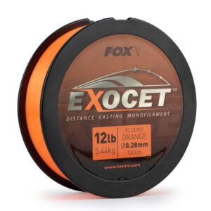 Fox Exocet Fluoro Orange Mono 0.35mm 18lb Su bajo diámetro y gran flexibilidad lo hacen perfecto para lances de largo alcance.