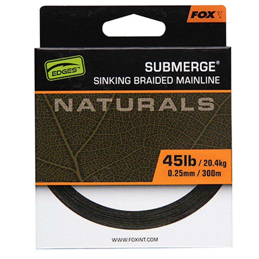 Fox Submerge Naturals Braid 0.30mm 55lb 24.9kg 600m - Imagen 3