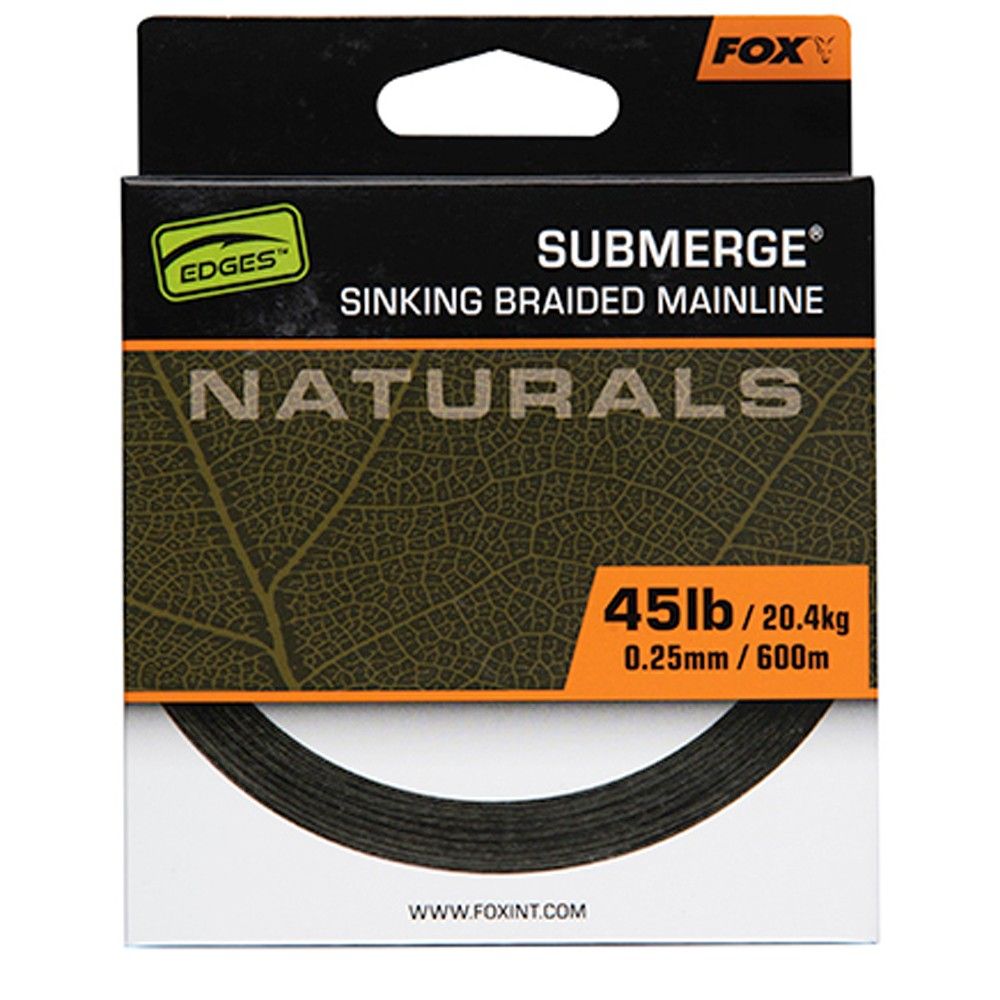 Fox Submerge Naturals Braid 0.30mm 55lb 24.9kg 600m - Imagen 4