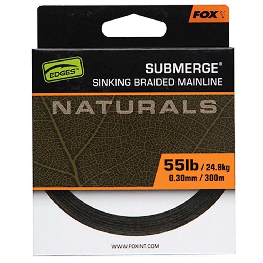 Fox Submerge Naturals Braid 0.30mm 55lb 24.9kg 600m - Imagen 5