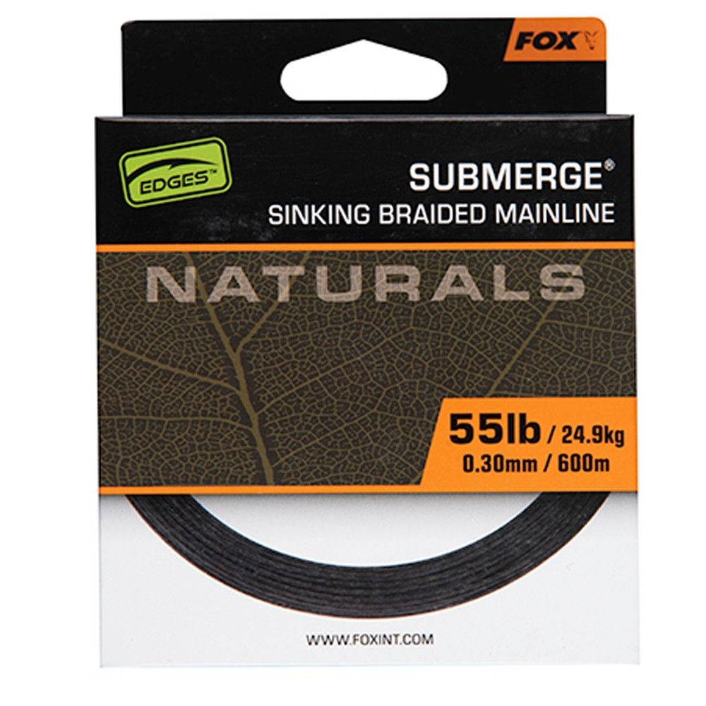 Fox Submerge Naturals Braid 0.30mm 55lb 24.9kg 600m - Imagen 6