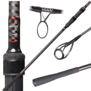 Free Spirit Helical 12ft 3.25lb 50mm Abbreviated carbonos Hankook y Toray con refuerzo helicoidal. Ligera, precisa y con gran capacidad de lance.