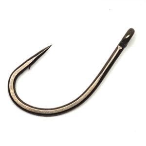 El GamaKatsu G-Carp A1 PTFE Super Hook Grey Nº4 es un anzuelo de alto rendimiento diseñado para pescadores de carpfishing que buscan una clavada instantánea