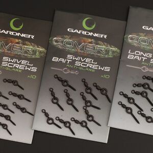 Los Gardner Covert Mini Swivel Bait Screws Anti Glare están diseñados para ofrecer la máxima libertad de movimiento a los cebos de anzuelo