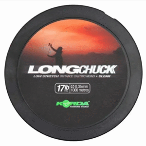 El Korda Long Chuck Clear Line 17lb ha sido desarrollada específicamente para los pescadores de carpfishing que buscan máxima distancia.