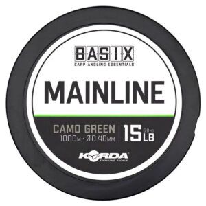 La Korda Basix Mainline 15lb 0.40mm 1000m es una línea principal versátil, duradera y con un excelente rendimiento general.