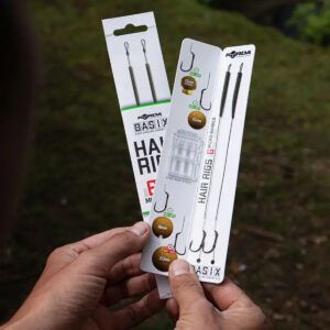 Los Korda Basix Ready Tied Hair Rigs Wide Gape Nº6 18lb son la elección ideal para los pescadores que buscan montajes fiables, rápidos de usar