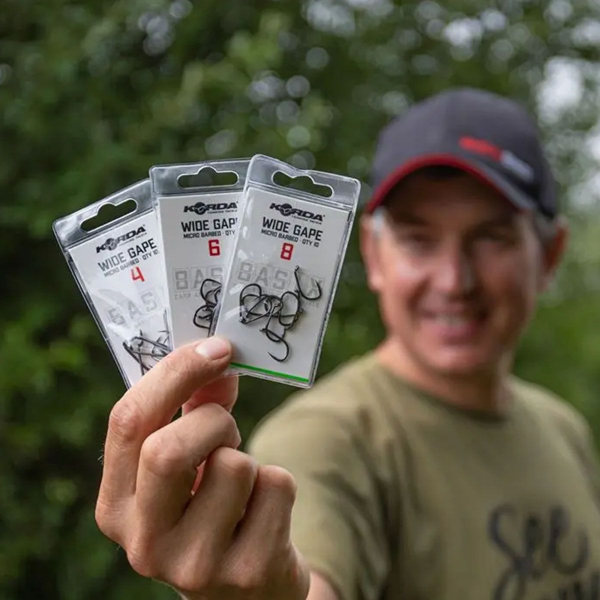 Korda Basix Anzuelos Wide Gape Barbed Nº4 - Imagen 5