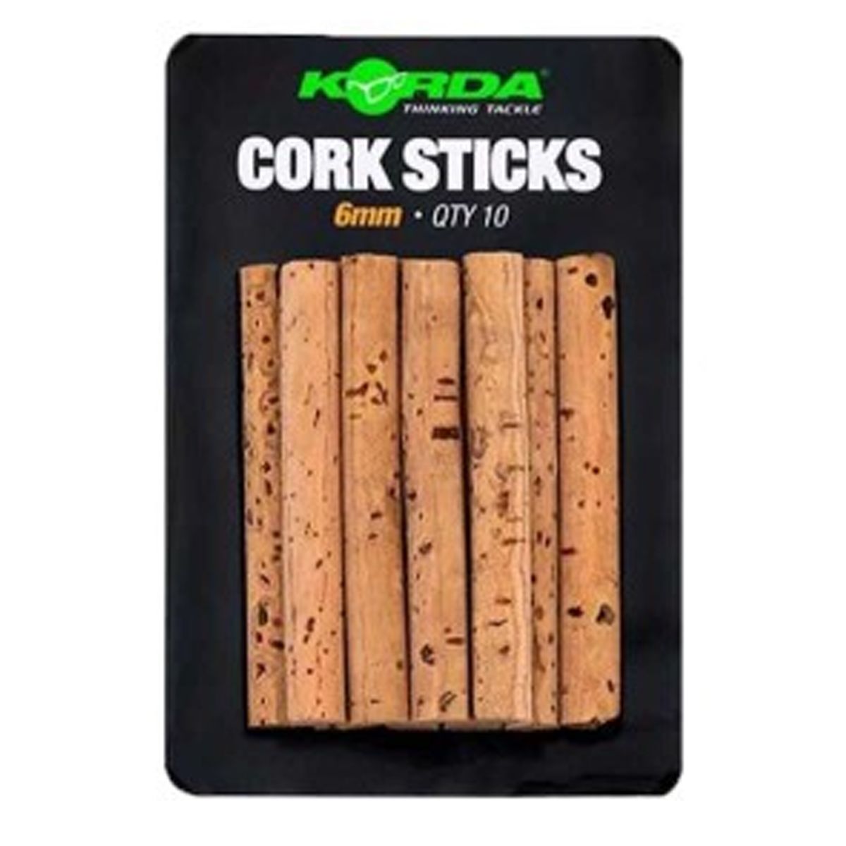 Los Korda Cork Sticks 6mm son palos de corcho natural de alta calidad, diseñados para ofrecer una flotabilidad precisa y duradera.