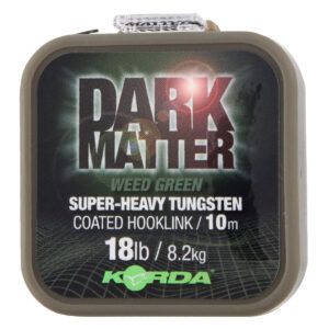 Korda Dark Matter Tungsten Coated Braid Weed Green 25lb/11,3kg(10m)
