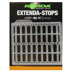 Korda Extenda Stops L permiten ajustar la separación entre el anzuelo y el cebo de forma rápida, lo que es ideal cuando cambias el tamaño del boilie.