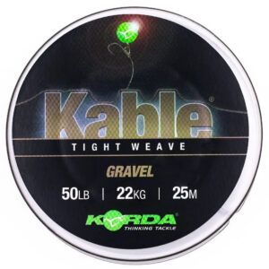 El Korda Kable Tight Weave 25m Gravel es un leadcore de alta gama diseñado para ofrecer una combinación inigualable de resistencia extrema.