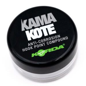 El Korda Kama Kote Point Compound es un compuesto anticorrosión especialmente diseñado para proteger las puntas de los anzuelos contra la oxidación.