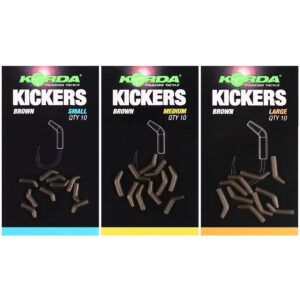Los Korda Kickers Brown Medium solución práctica y eficaz para optimizar el rendimiento de tus montajes, mejorando notablemente la mecánica del anzuelo
