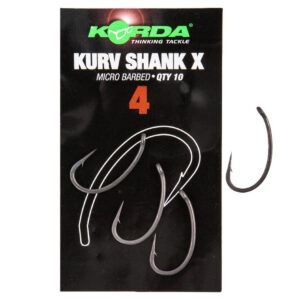 El Korda Kurv Shank X Nº4 es un anzuelo de alta resistencia diseñado para ofrecer máximo poder de clavado y una versatilidad total.