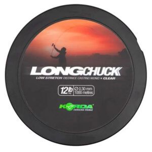 El Korda Long Chuck Clear Line 12lb ha sido desarrollada específicamente para los pescadores de carpfishing que buscan máxima distancia.