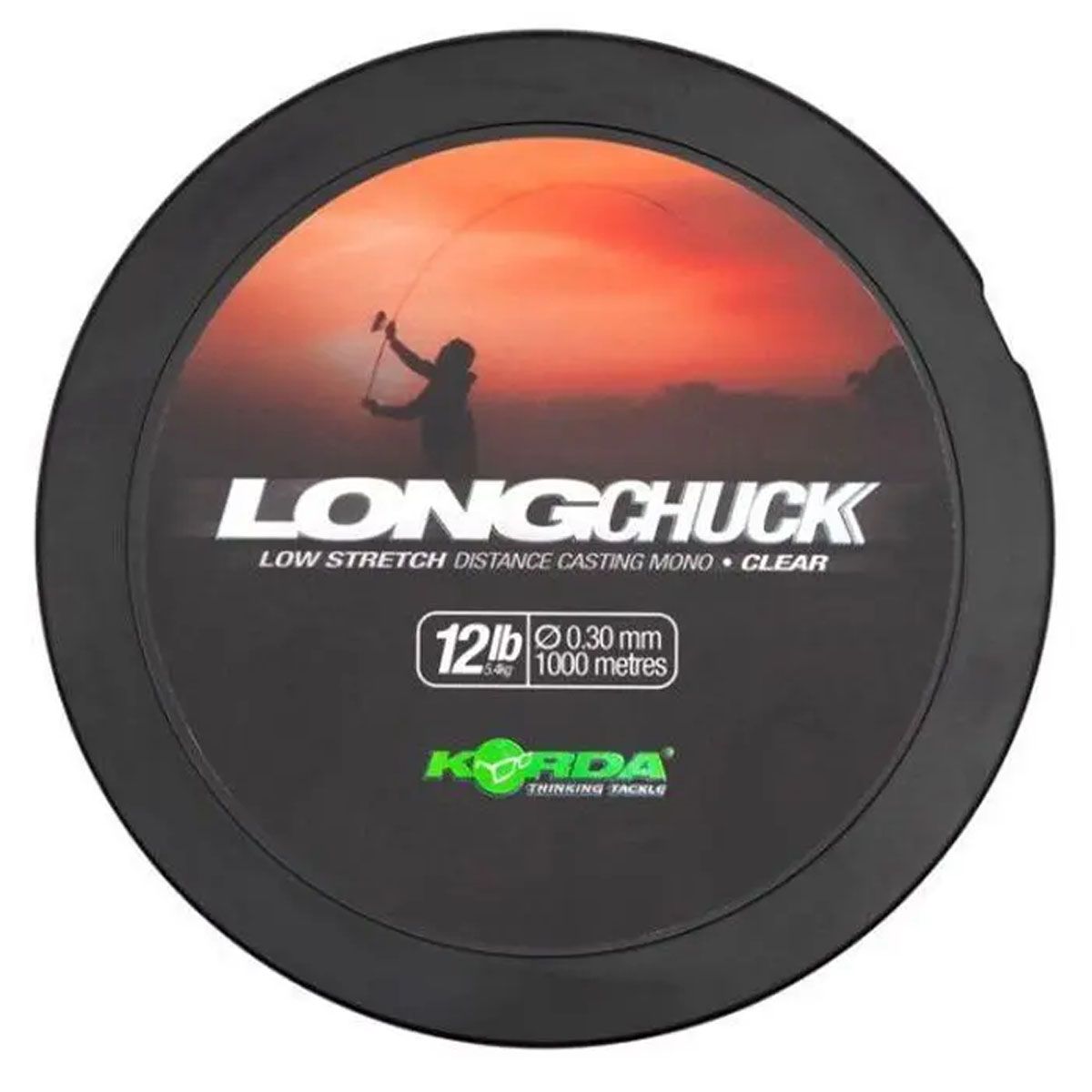 El Korda Long Chuck Clear Line 12lb ha sido desarrollada específicamente para los pescadores de carpfishing que buscan máxima distancia.