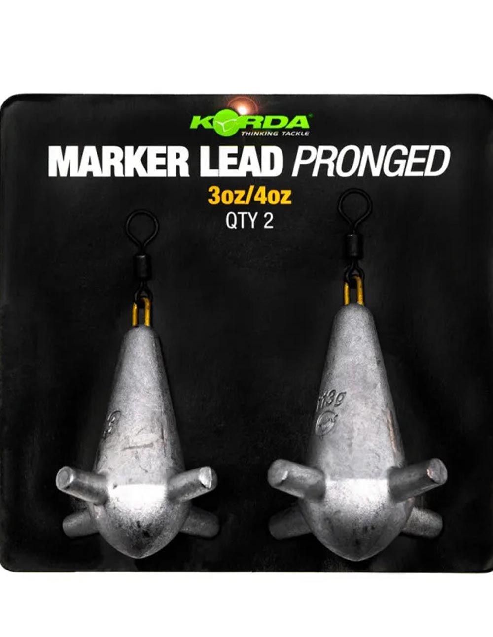 Korda Marker Lead Pronged 2 & 3oz (Blister 2pcs) - Imagen 2